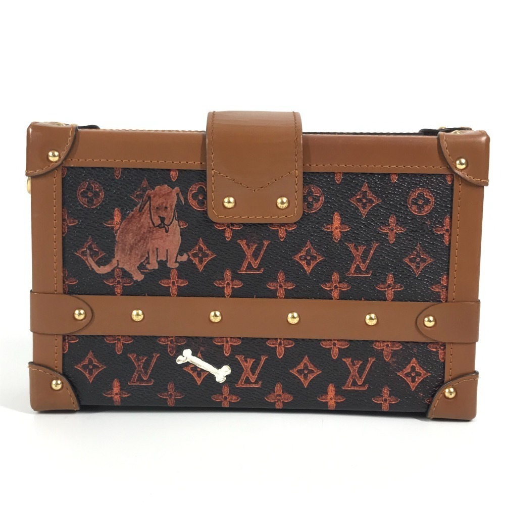 Louis Vuitton Caram Malle NM clutch shoulder bag canvas brown - Picture 2 of 15